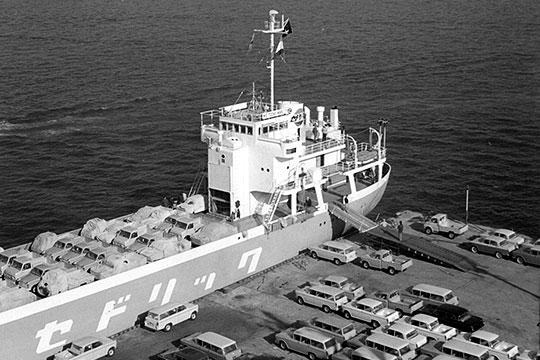 1962年 当時の自動車専用船